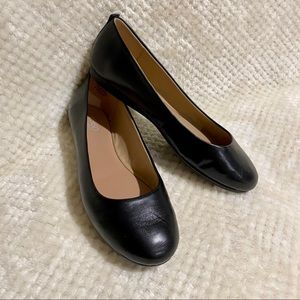 Easy Spirit black leather flats - wide